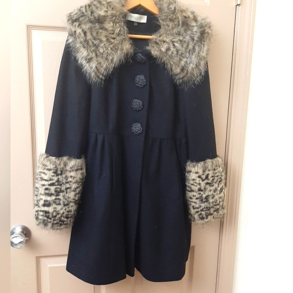 Edina Ronay Lindon wool blend coat size 12
